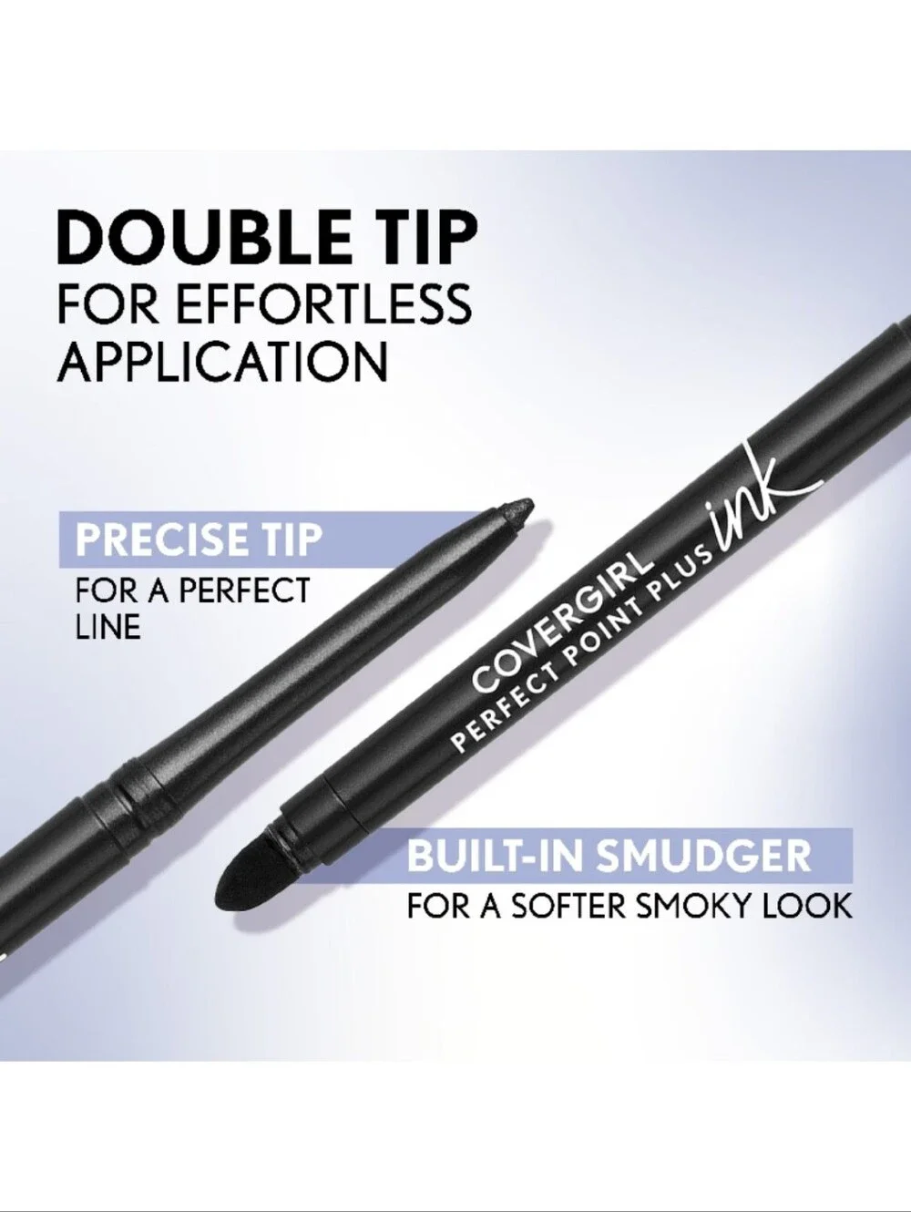 ⭐4/$15 Covergirl Perfect Point Plus Ink Gel Eye Pencil Matte Jet Black